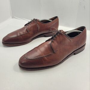 ALLEN EDMONDS LASALLE SPLIT TOE OXFORD DRESS SHOES MEN'S SIZE 12D CHILI BROWN